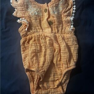 Rachel Zoe Orange Kids One Piece Bodysuit